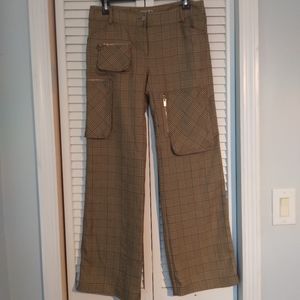 Adolfo Dominguez plaid cargo